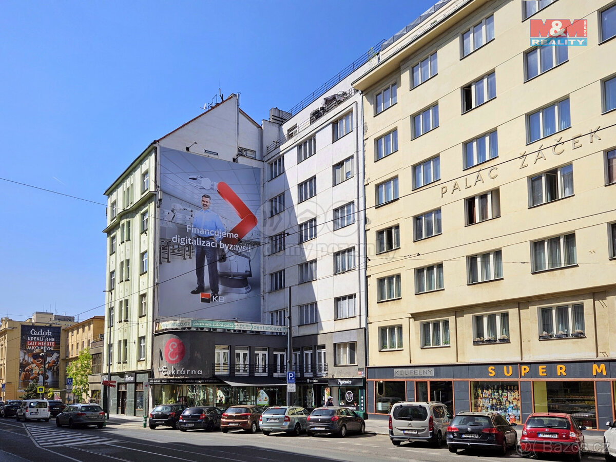 Pronájem bytu 3+kk, 101 m2, Praha 3 - Vinohrady, Vinohradská