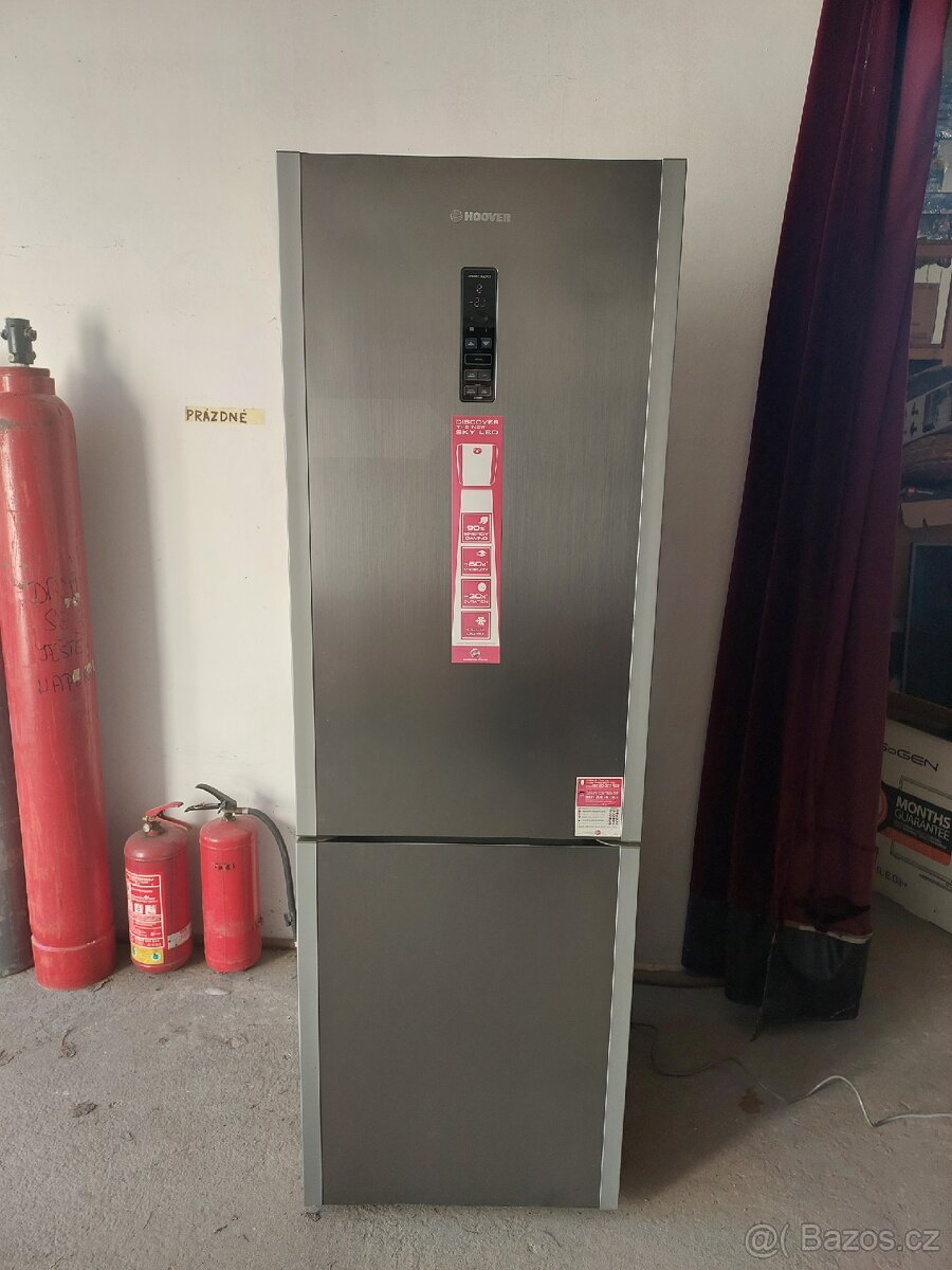 Hoover Lednice nerez 186cm,No Frost