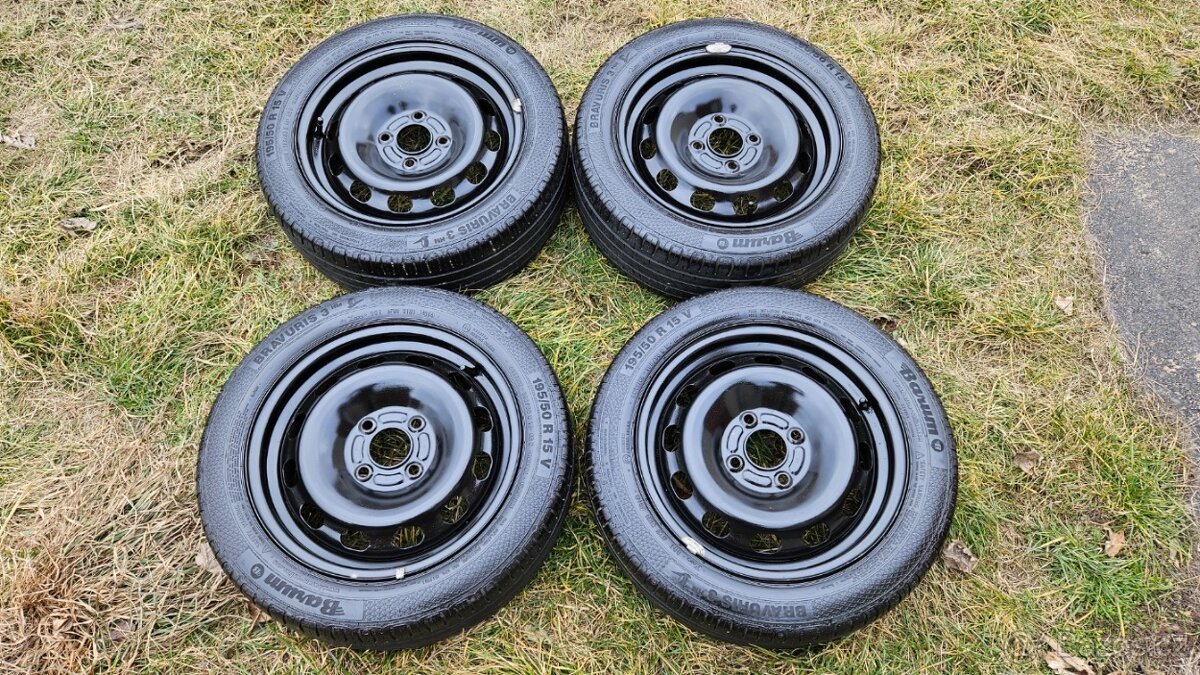 Ford Fiesta letní kola 195/50R15 disky 6Jx15 4x108 ET47,5