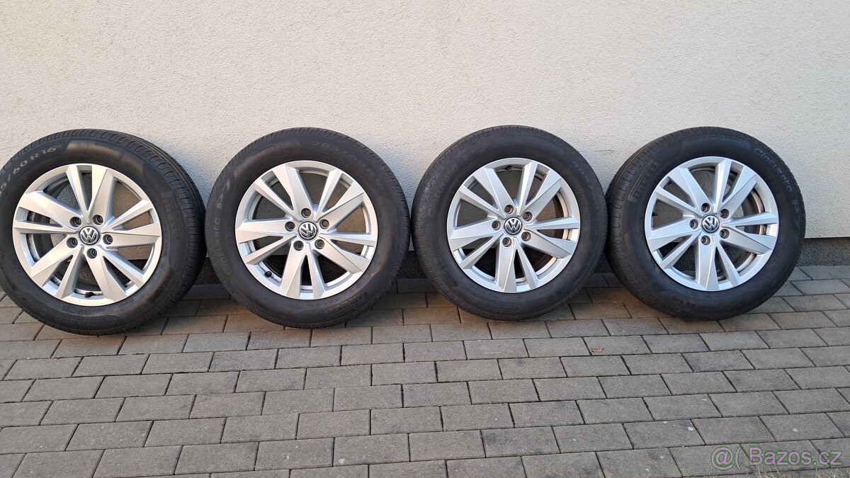 Prodám original letní alukola VW Touran 205 60 16 5x112