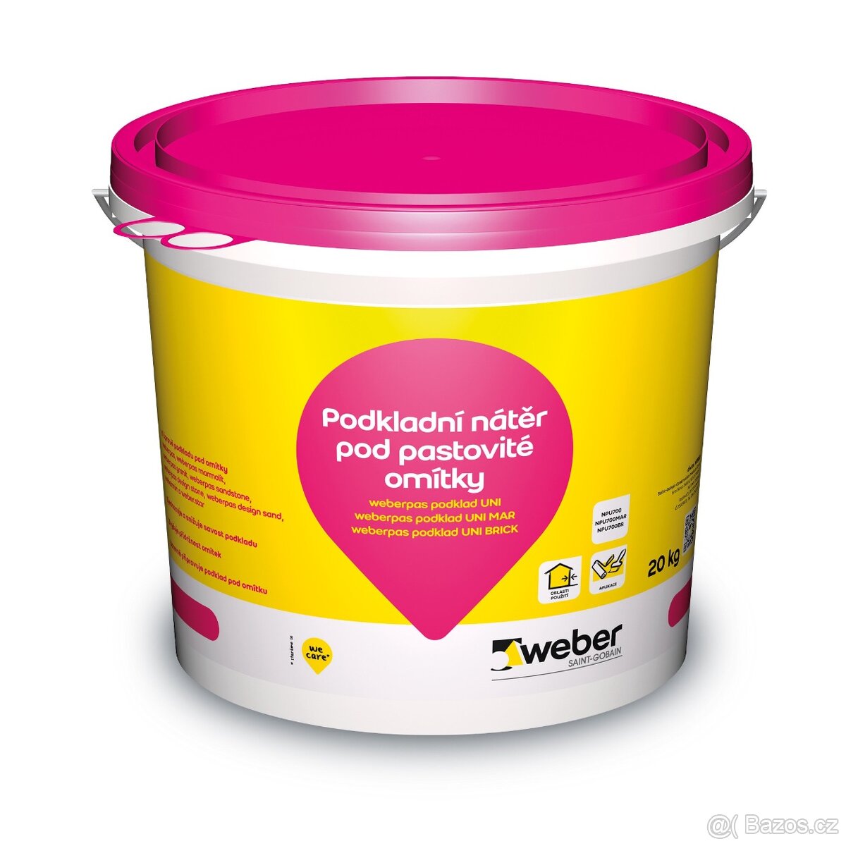 Weber pas podklad NPUI fasadni penetrace bila po 5kg baleni