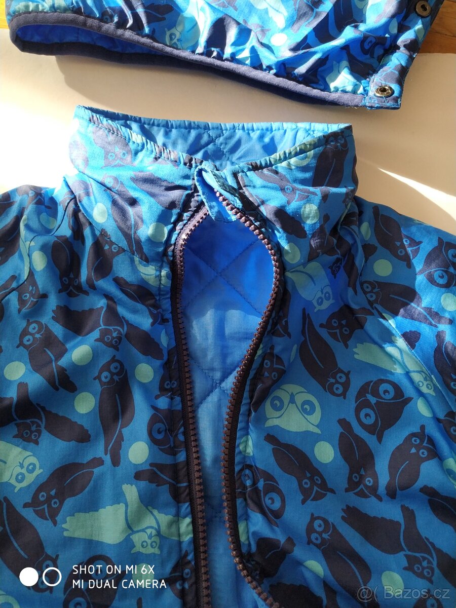 Dětská oboustranná bunda, 128 cm, 450 Kč