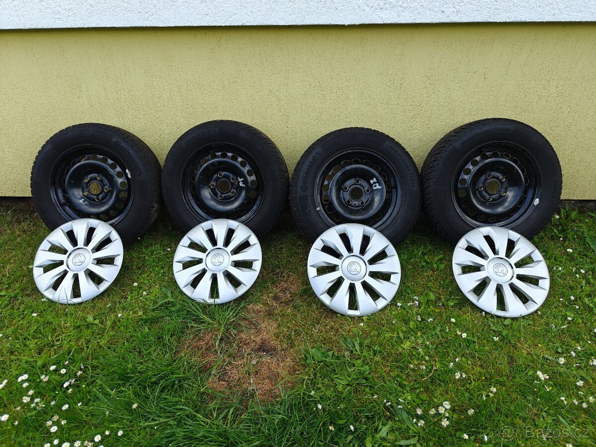 4ks WinterContact TS860 + disk + poklice, 195/65 R15 H