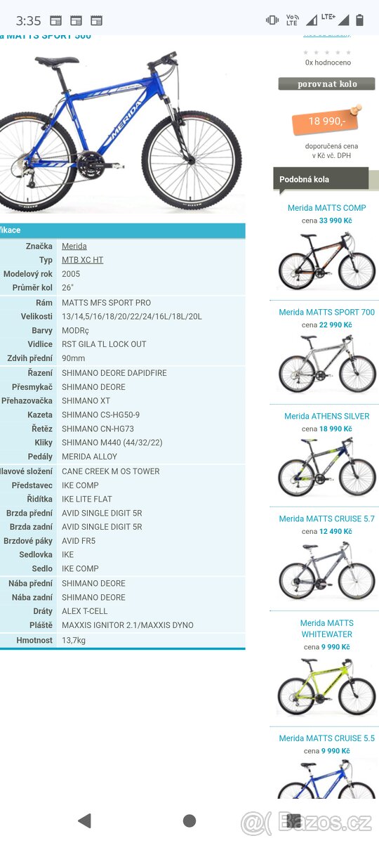 Merida Marta sport 500