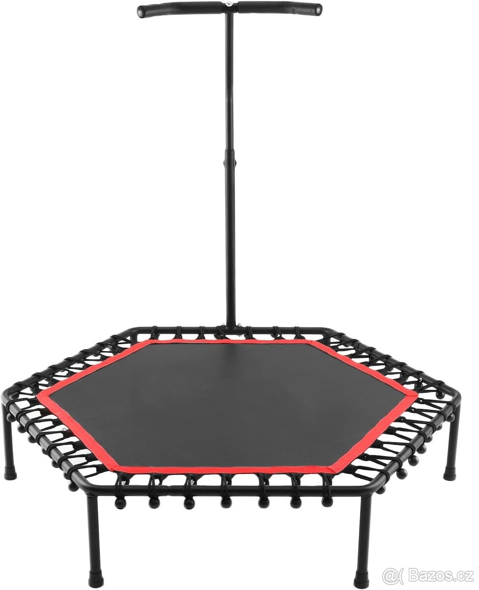Fitness trampolína 120 cm s madlem - nosnost 100 kg
