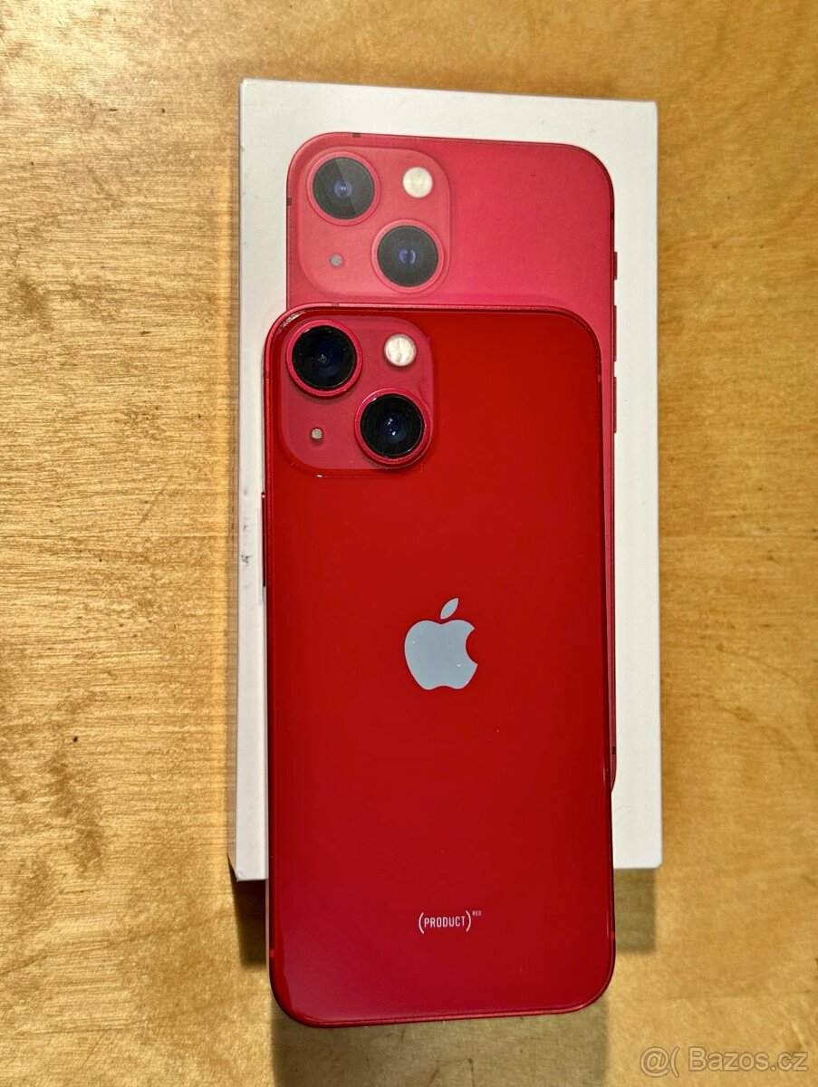iPhone 13 Red BATERIE 100% TOP