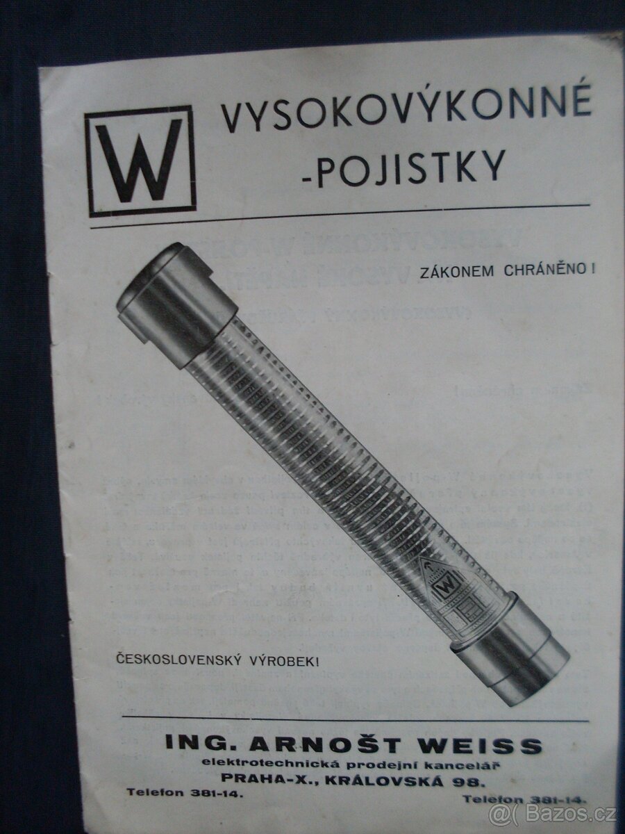 Katalog pojistek /I. republika/