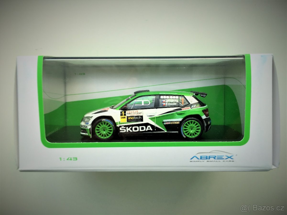 Model ŠKODA Fabia III R5 Rally Č.Krumlov 2017 Abrex 1/43