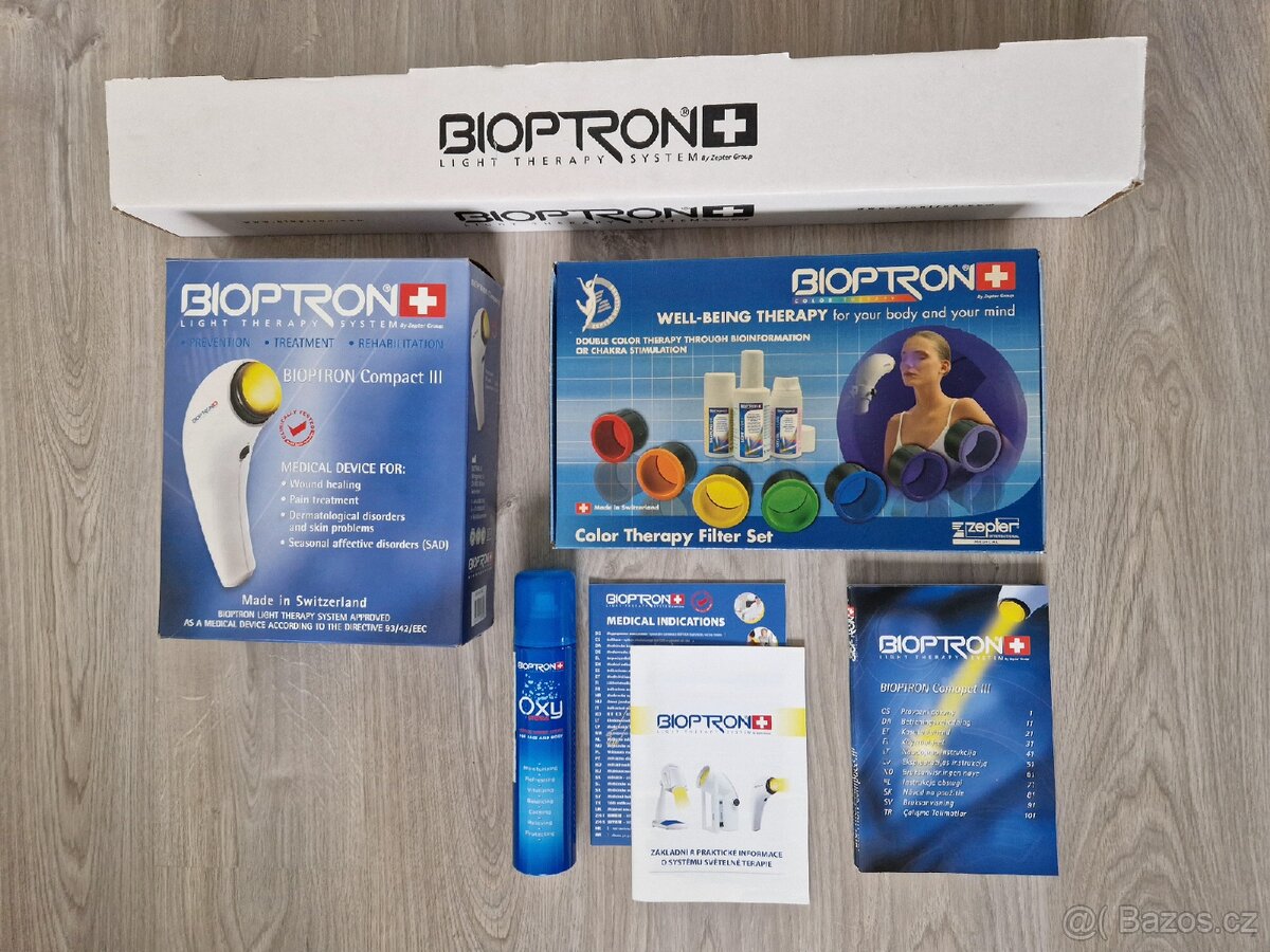 Biolampa ZEPTER BIOPTRON Compact III vč. filtrů a stojanu
