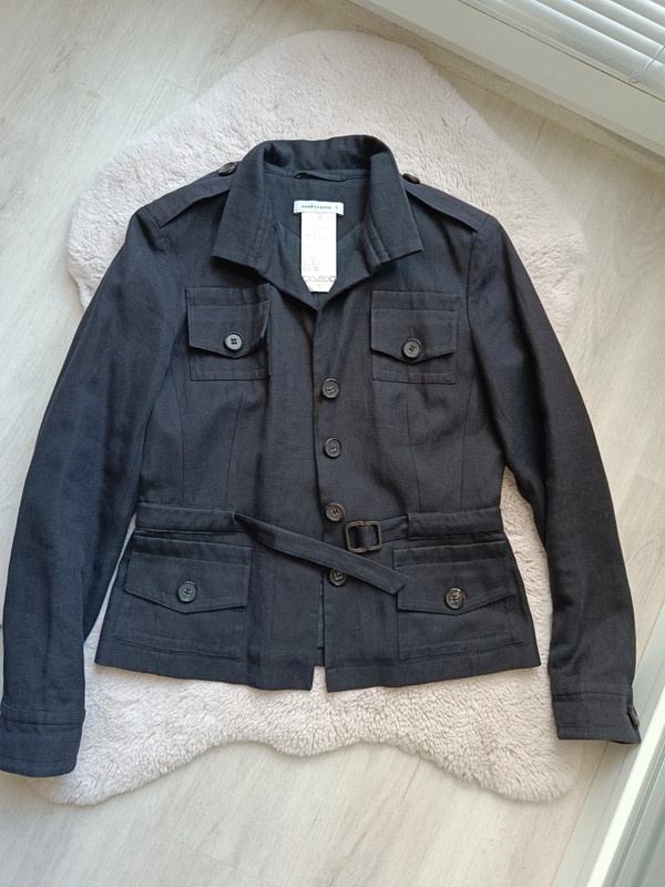 Luxusní sako/krátký kabátek René Lezard, vel. XS/S