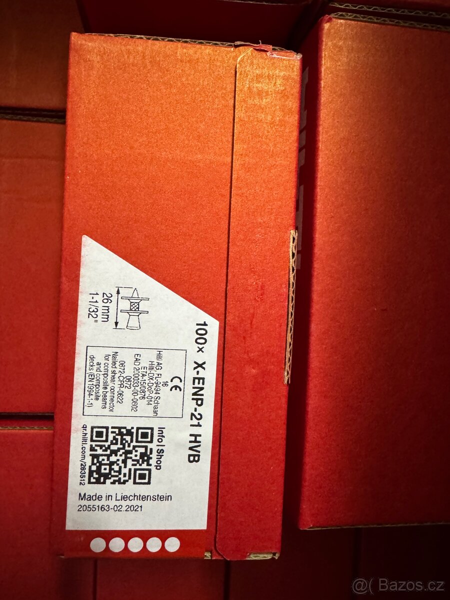 X-ENP HŘEBY DO KOVOVÝCH PLECHŮ