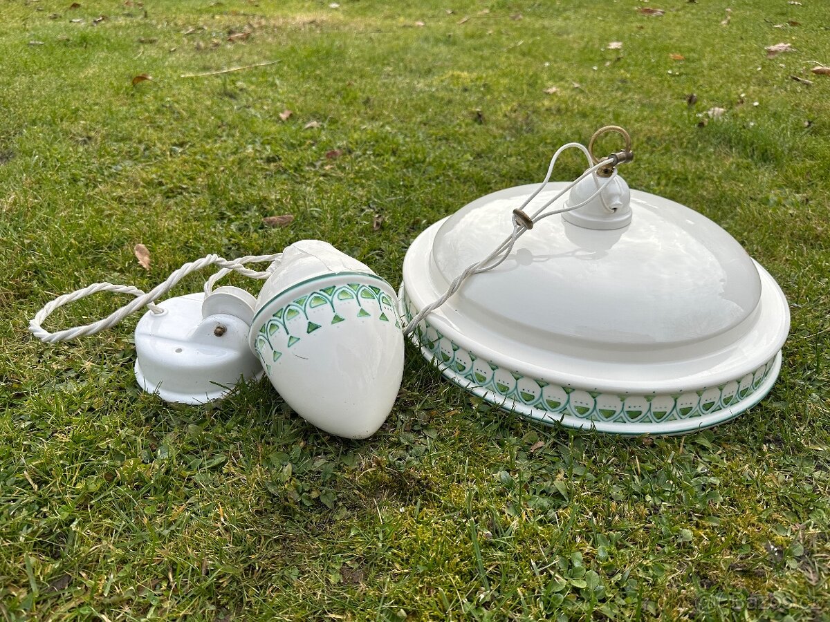 Keramický stropní stahovací svítidlo s těžítkem