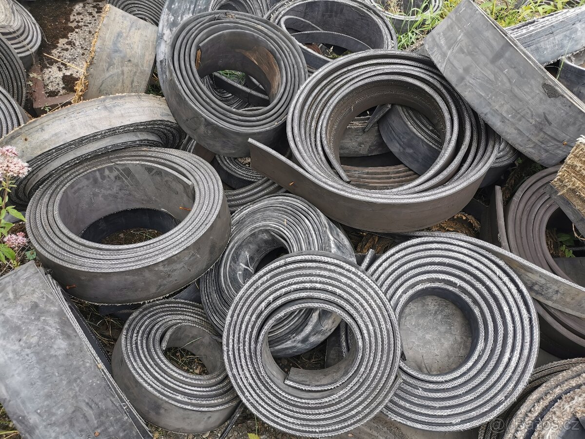 Gumové pásy - nařezané 5 - 20 cm kotouče