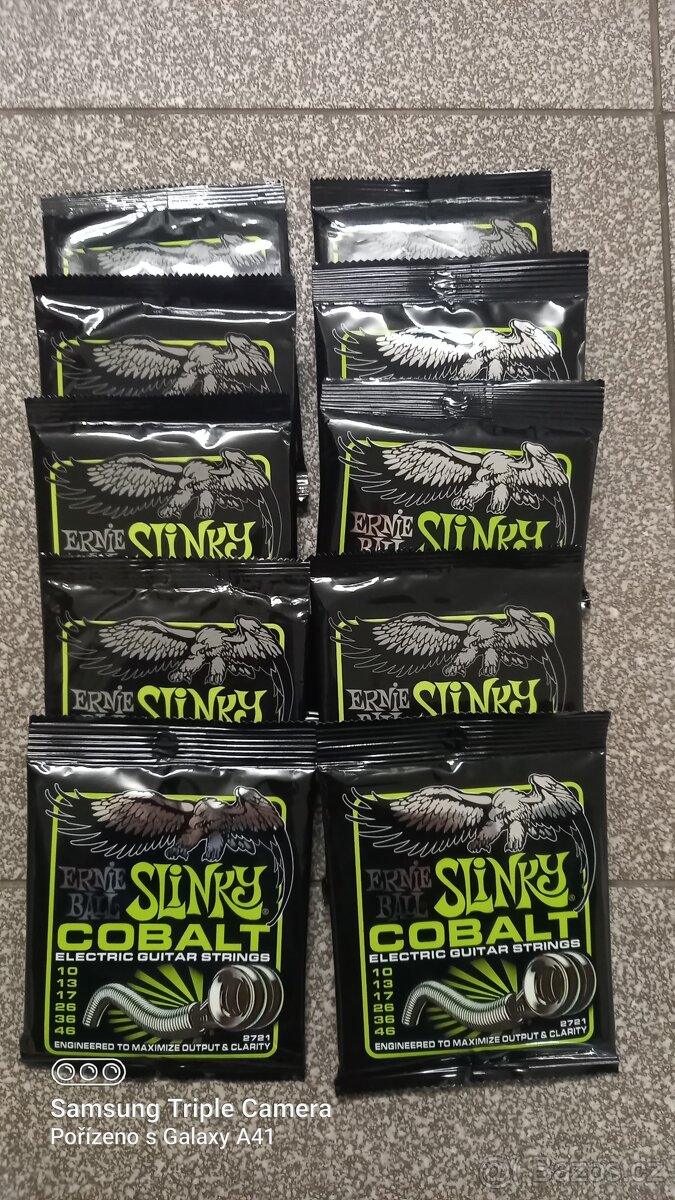 Struny  elektrická kytara Ernie Ball a D'Addario 10/46.....