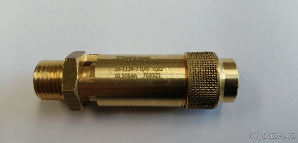 Prodám nový nepoužitý pojistný ventil G1/4"- 10,5bar