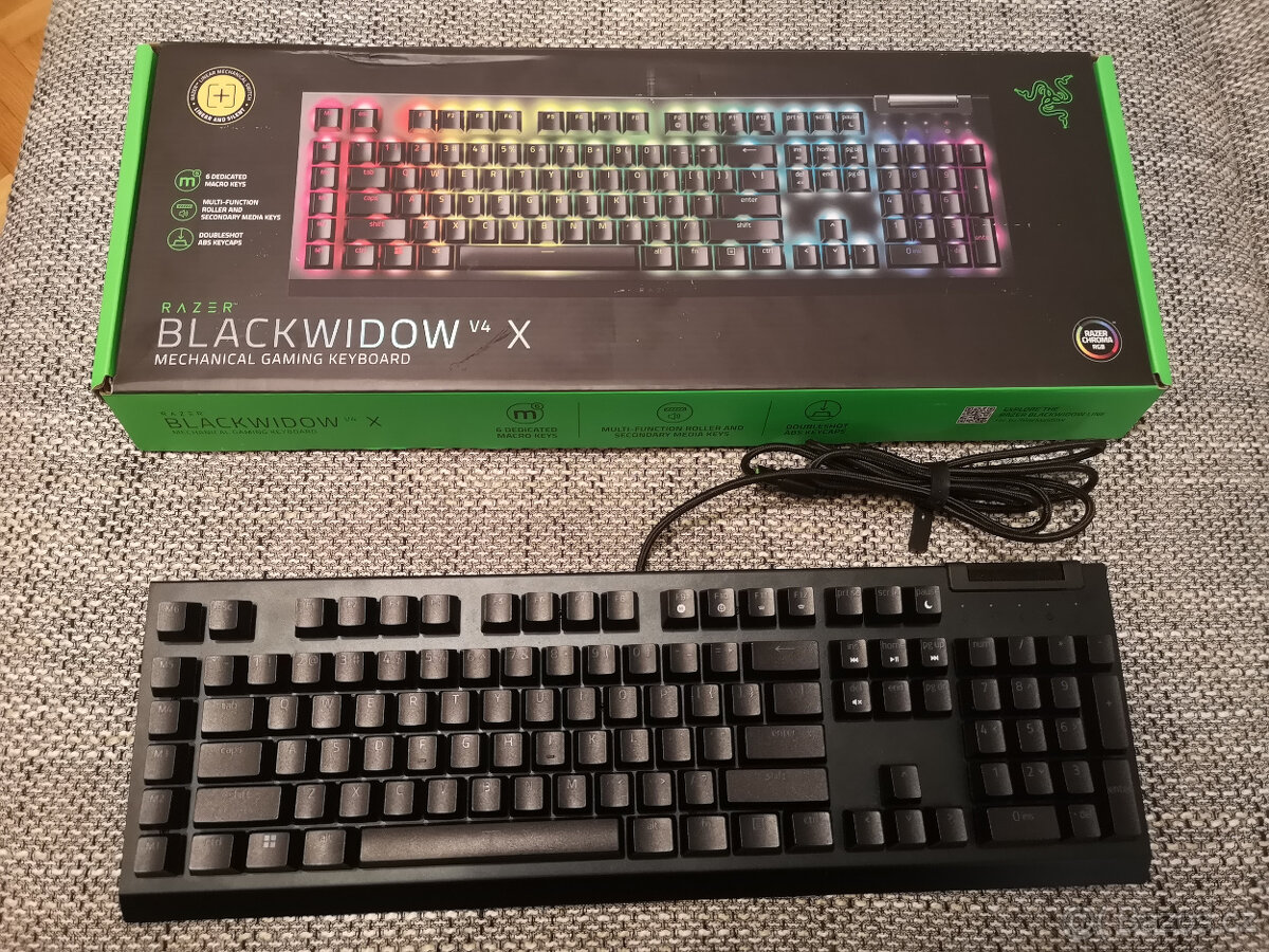 Razer Blackwidow V4 X Yellow (záruka)