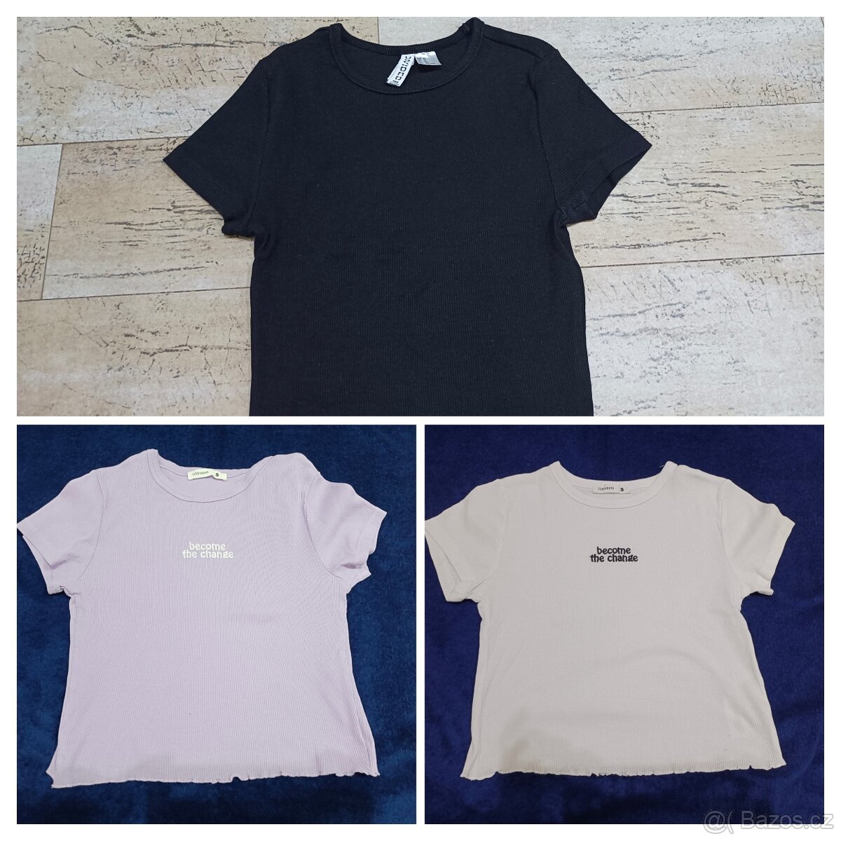 Dívčí triko, crop-top vel. 158/164