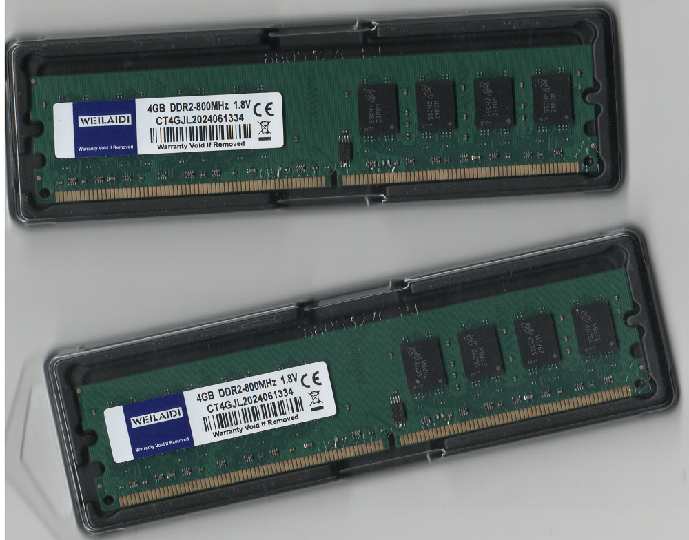 Paměť 8GB DDR2 800MHz kit 2x4GB INTEL