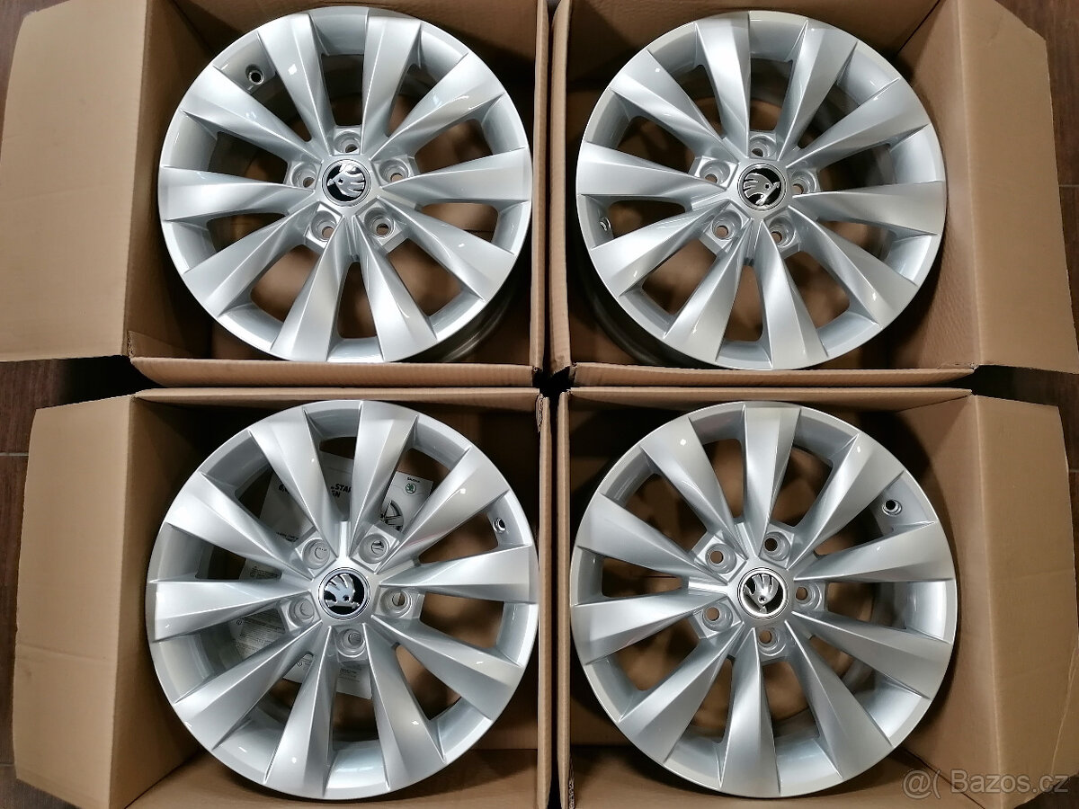 Nové orig. alu disky Škoda Karoq 6x16 ET43 5x112mm