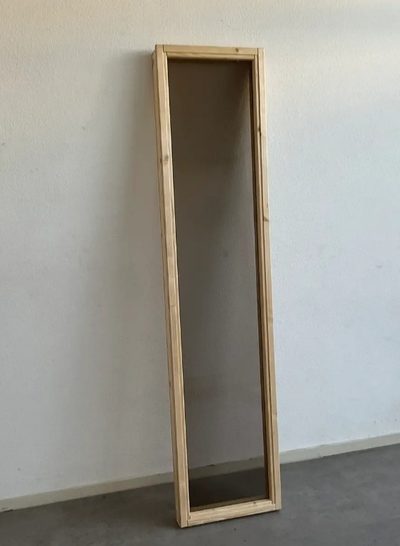 Okno do sauny, páry, bronzové sklo, celoskleněné