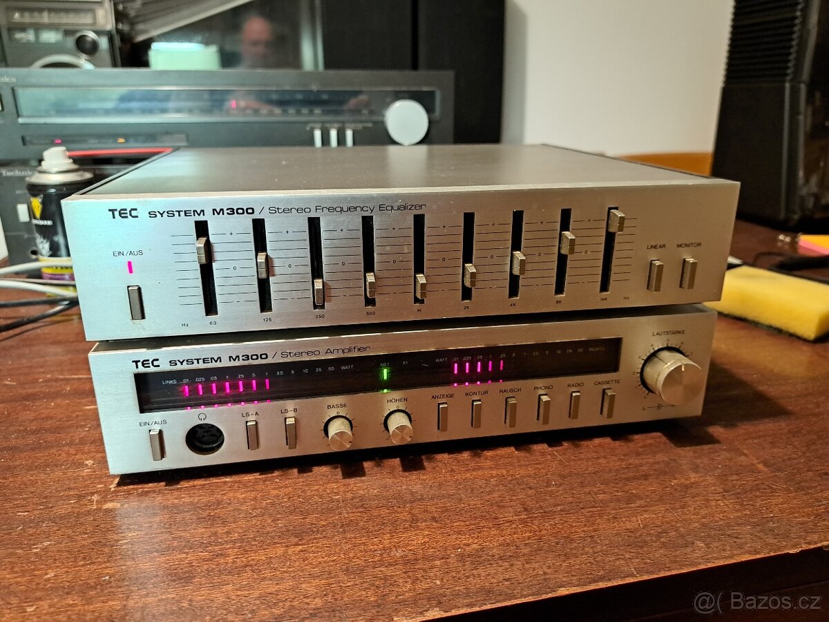 HiFi zesilovač + equalizer TEC, M300 funkční
