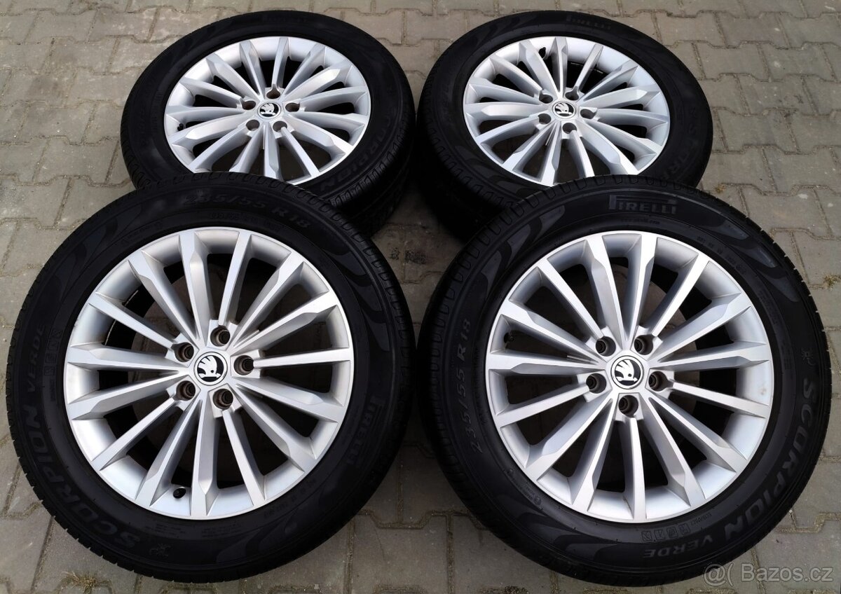 Alu kola originál Škoda Kodiaq 5x112 R18 Trinity