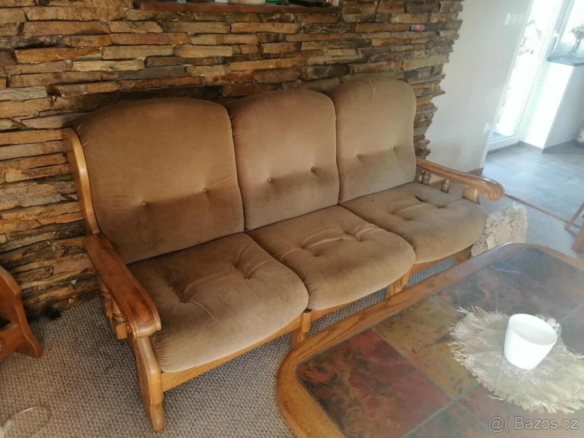 Gauč a 2 křesla