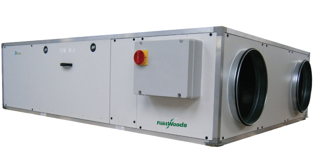 Rekuperační jednotka s EC motory, 1200 m3/h, účinnost 81-95%