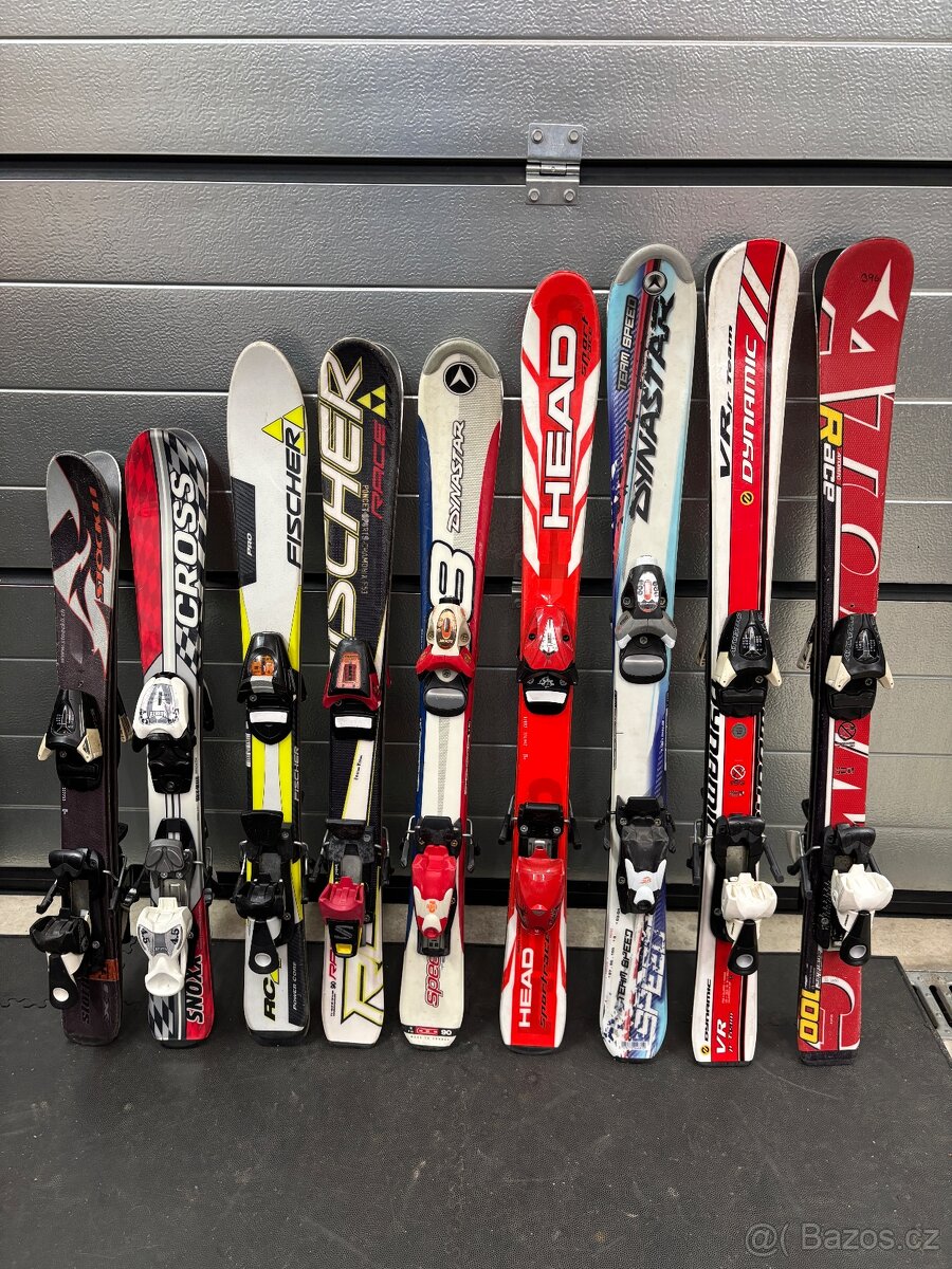 Dětské lyže - různé délky