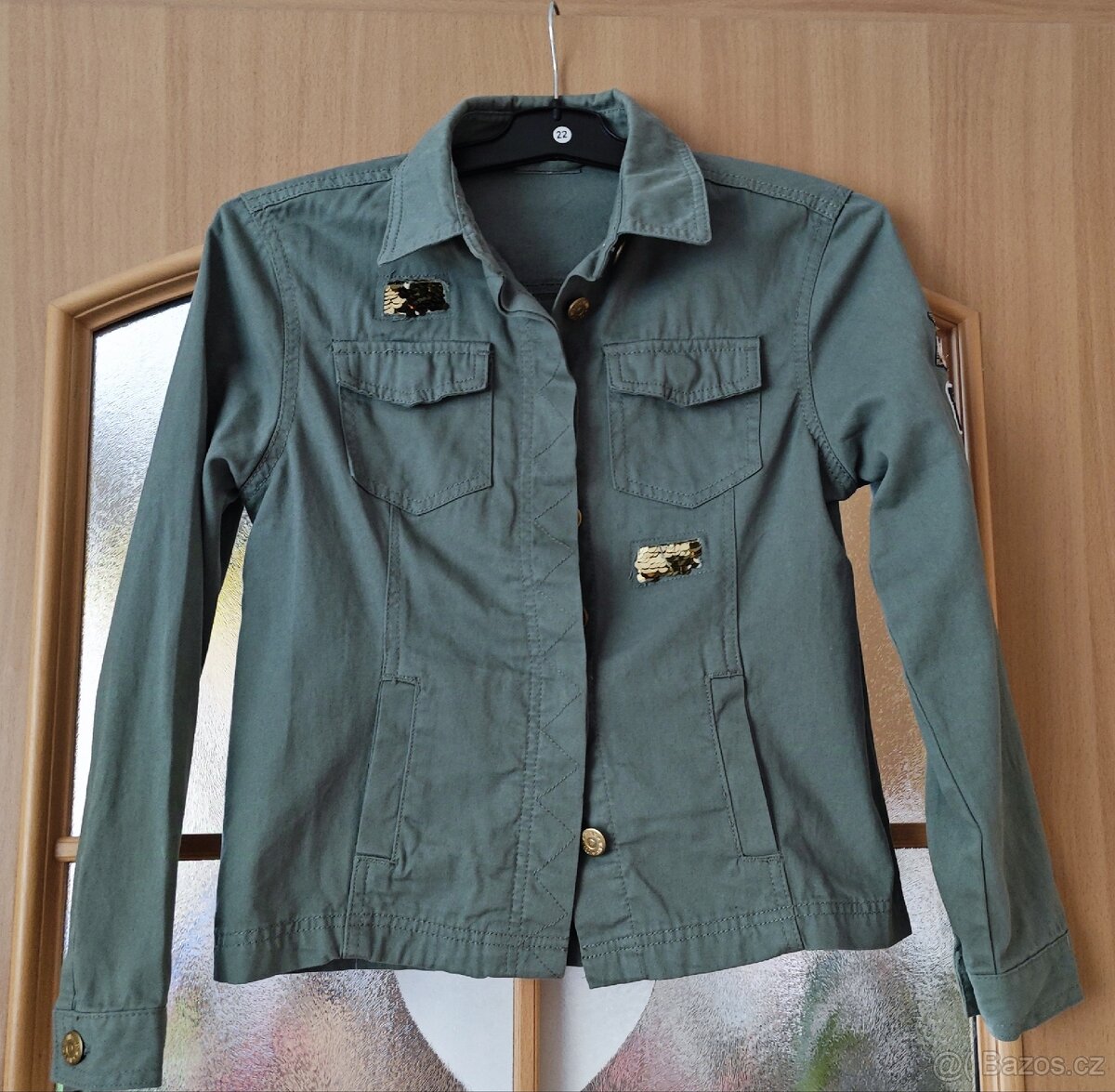 Dívčí riflová bunda vel. 146