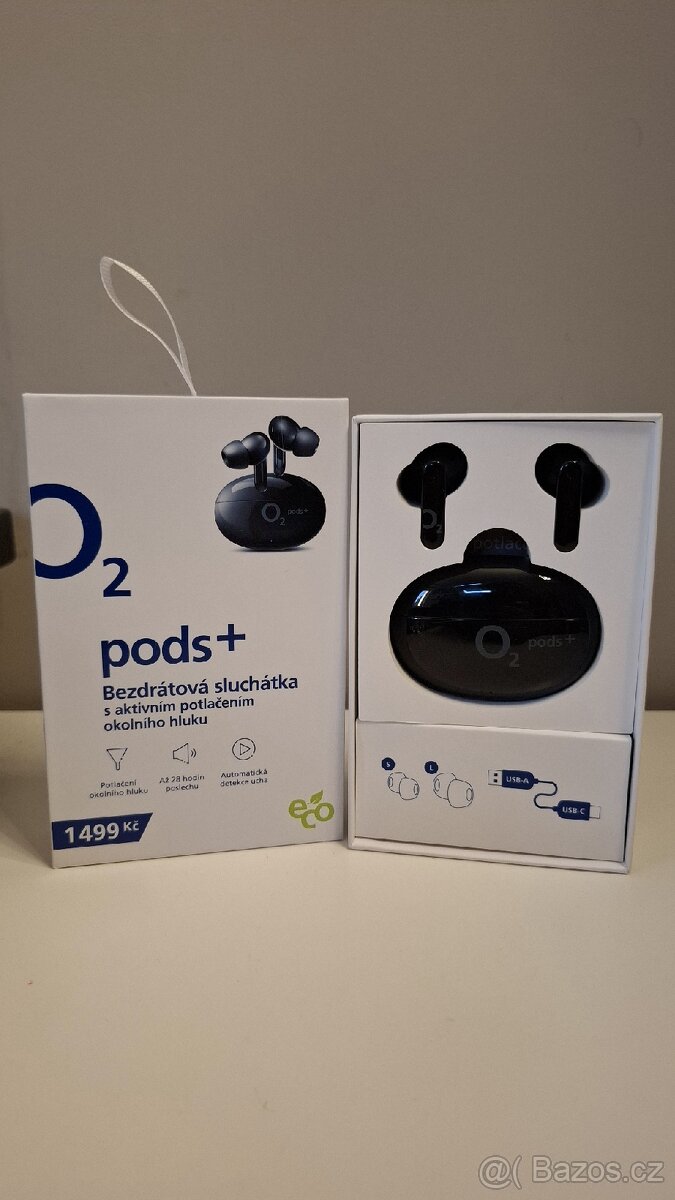 Bezdrátová sluchátka O2 Pods plus
