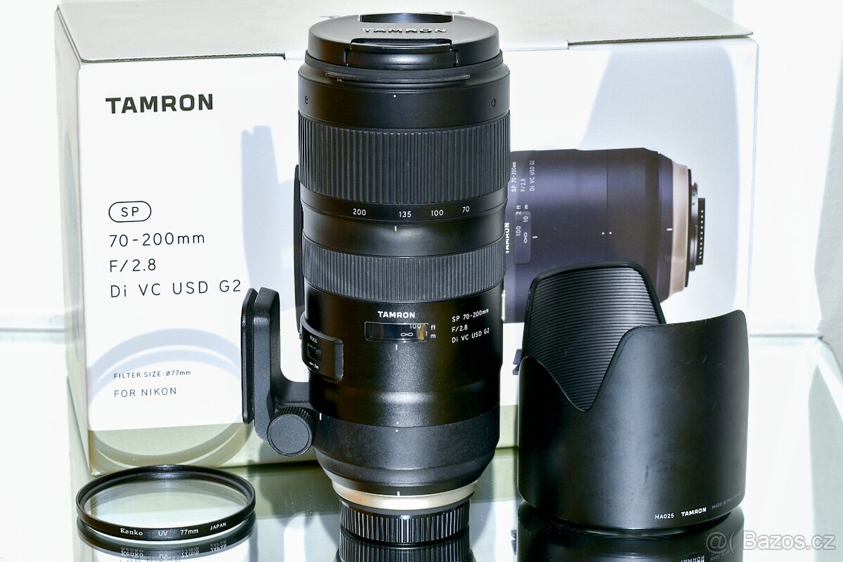 Nikon Tamron SP 70-200mm f/2,8 G2 + UV Kenko TOP STAV