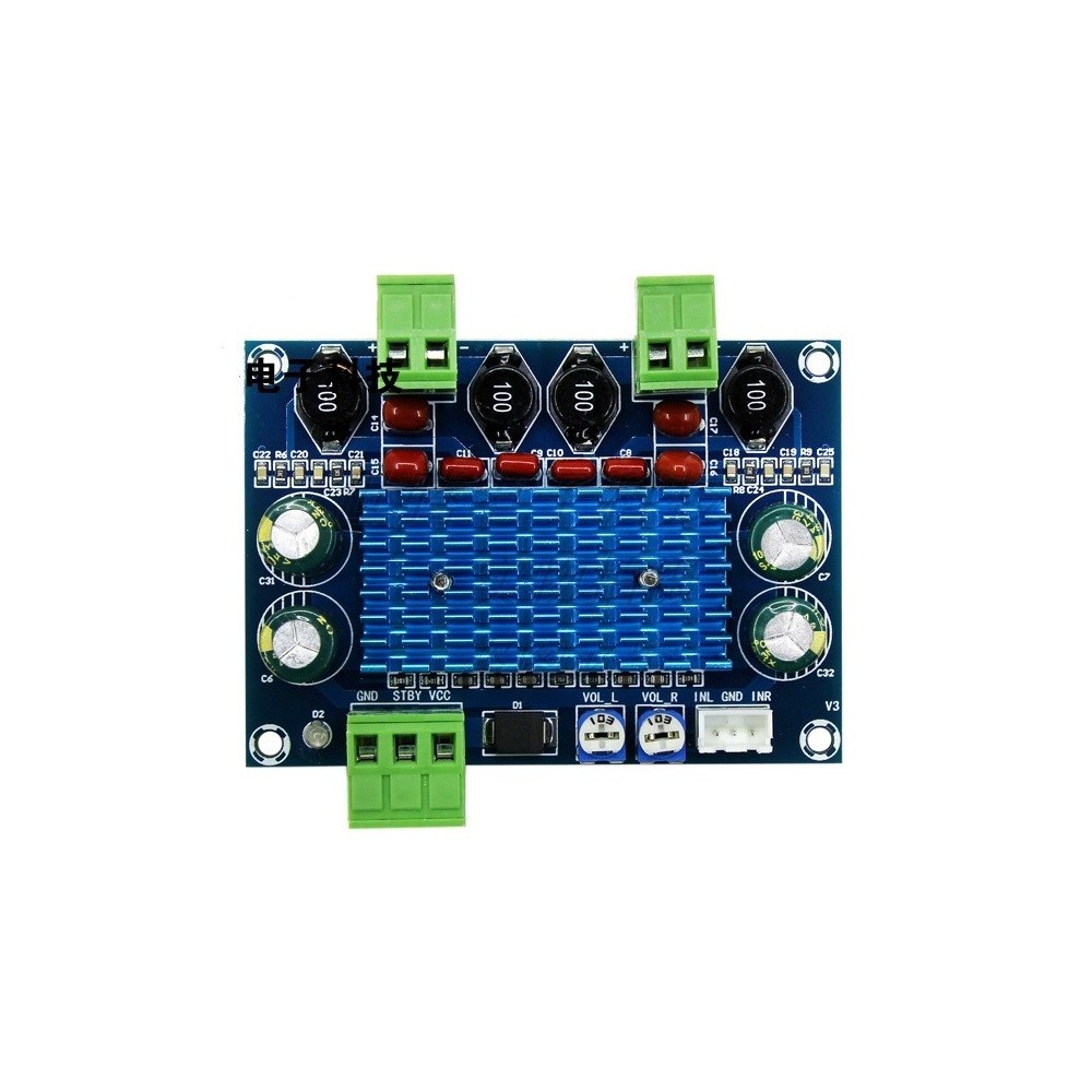 zesilovač XH-M572 2 x 120W TPA3116 8-28V