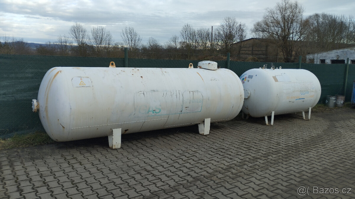 Plynová,retenční nádrž na vodu,PHM,LTO,vzduchojem,fekál