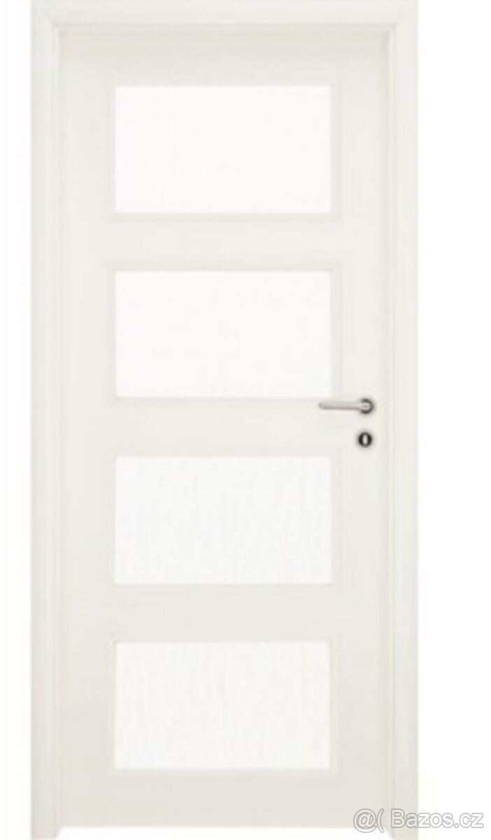 Interiérové dveře VOSTER, prosklené 80P-bílé- nové