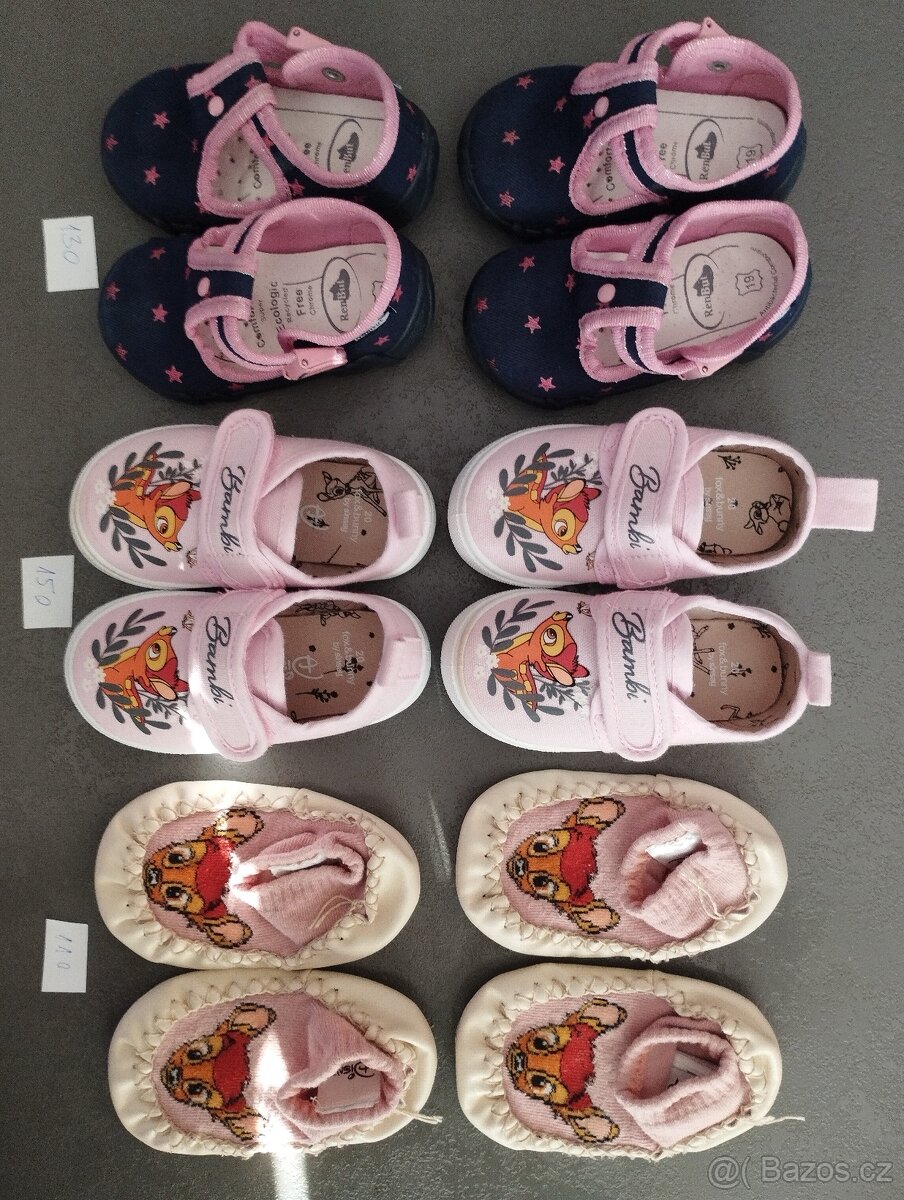 Boty, tenisky, sandály, bačkory, capáčky - poloviční ceny