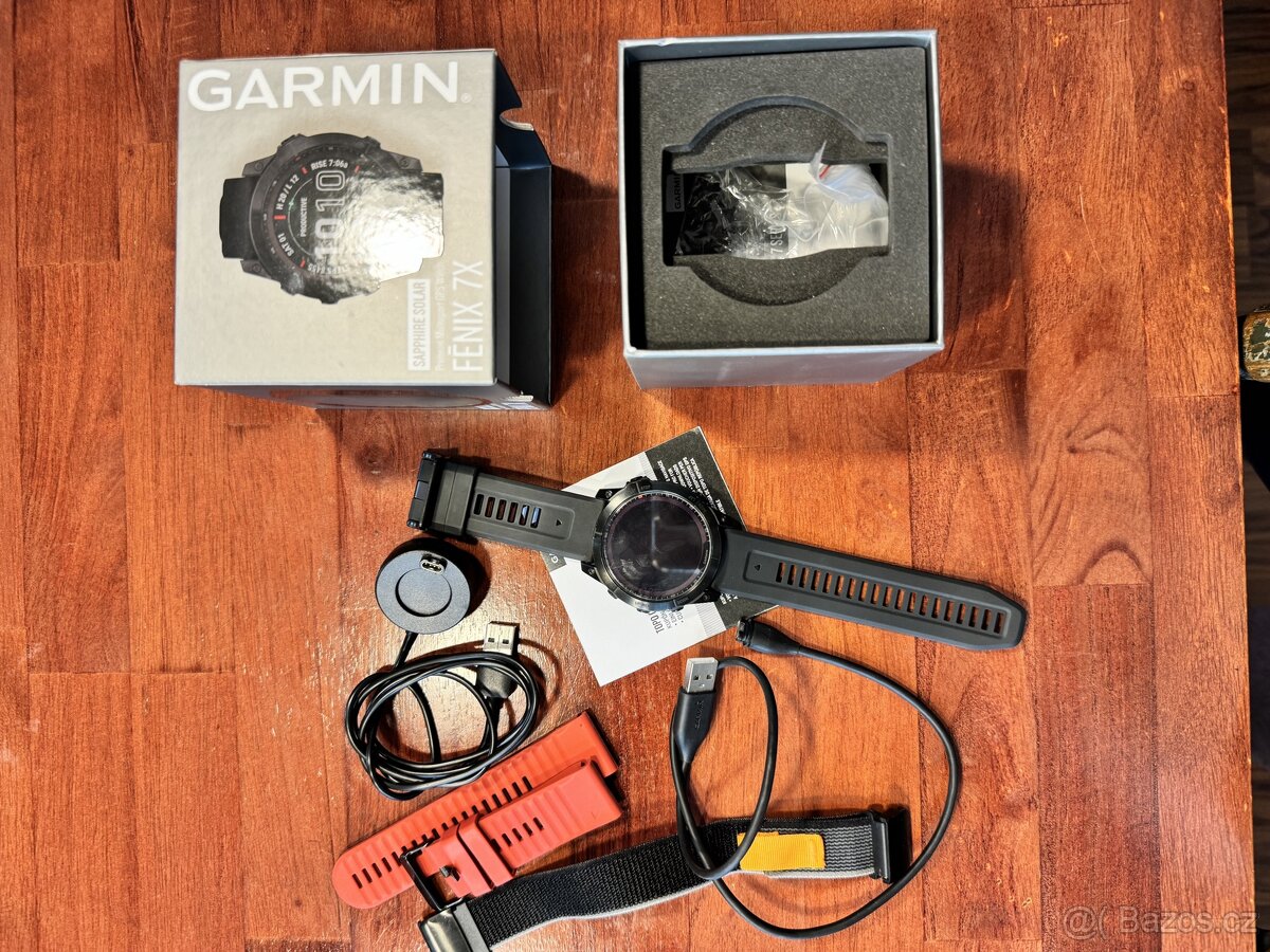 Garmin Fenix 7X sapphire solar Titan