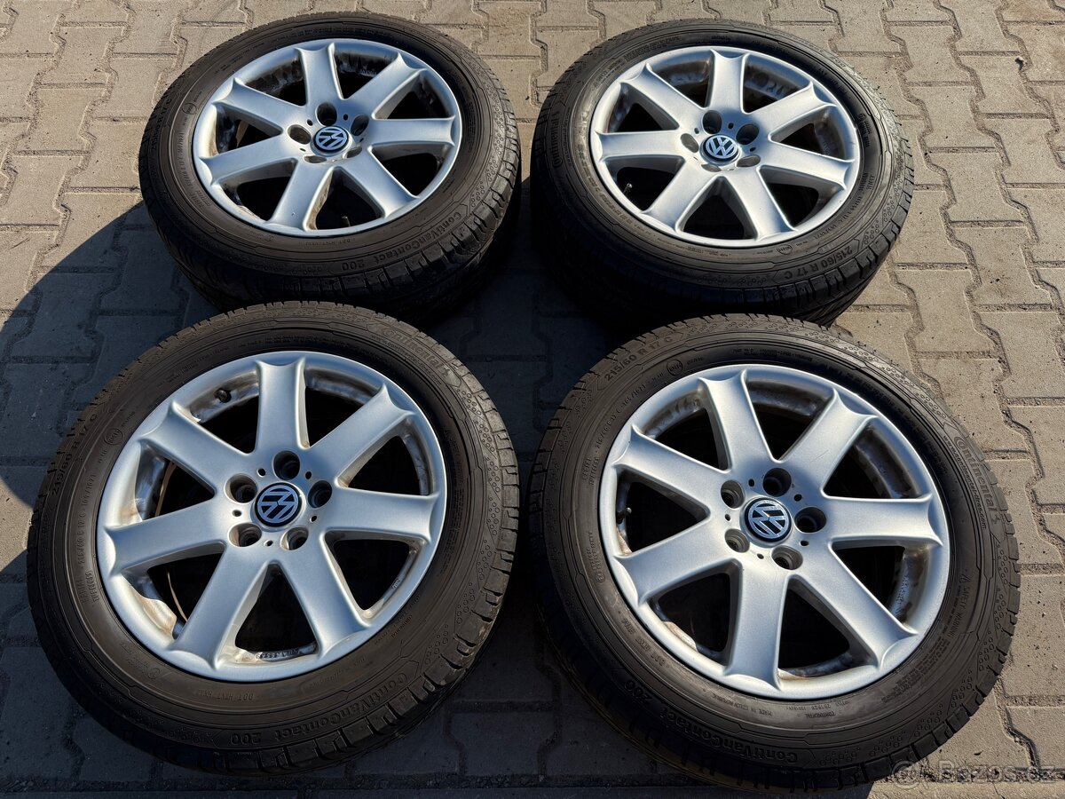 4x al kola 5x120 17 + pneu letní 215/60 R17C