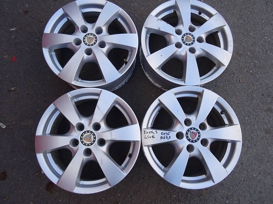 Alu disky Platin 16", 5x114.3, ET 45, šíře 6,5J