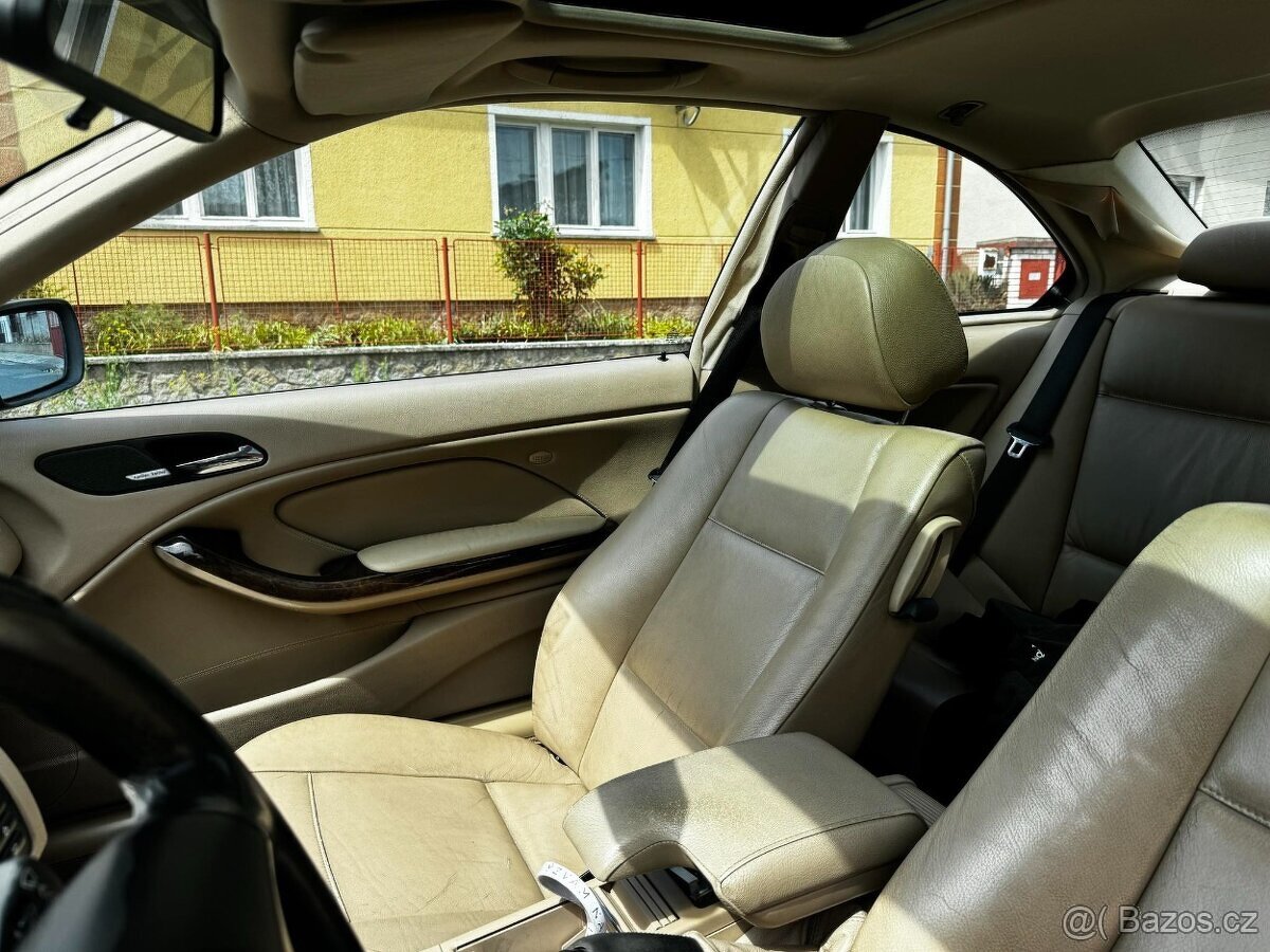 Bmw e46 coupe interiér sedačky béžová