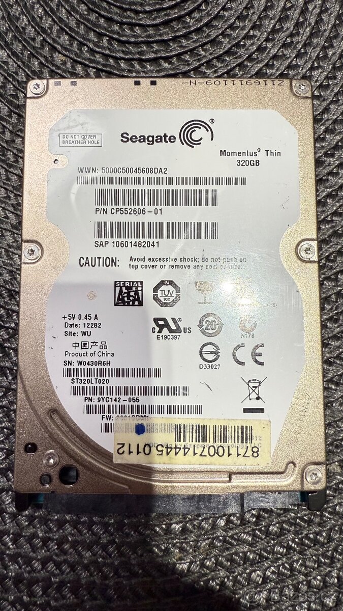 Pevné disky, SATA, IDE, USB, SSD NVMe