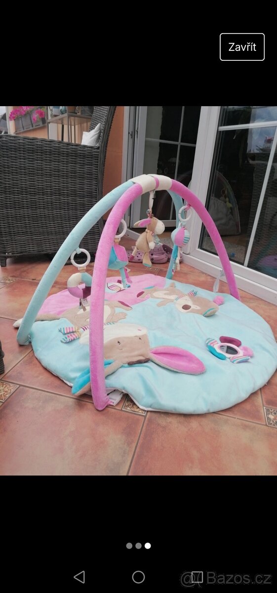 Hrazdička herní deka baby activity gym