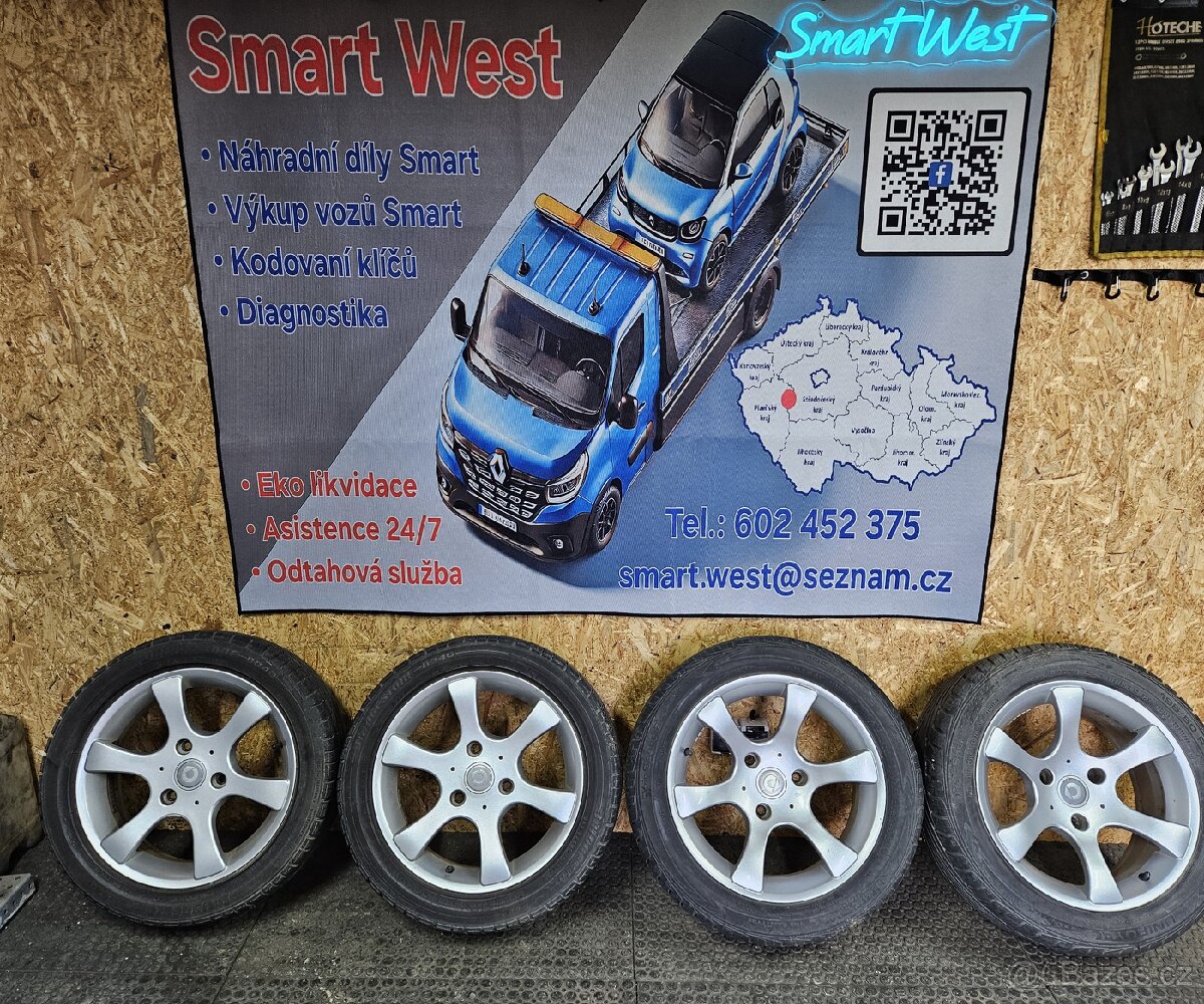 Kola Smart Fortwo rozteč 3x112, 5Jx15 a 6,5Jx15