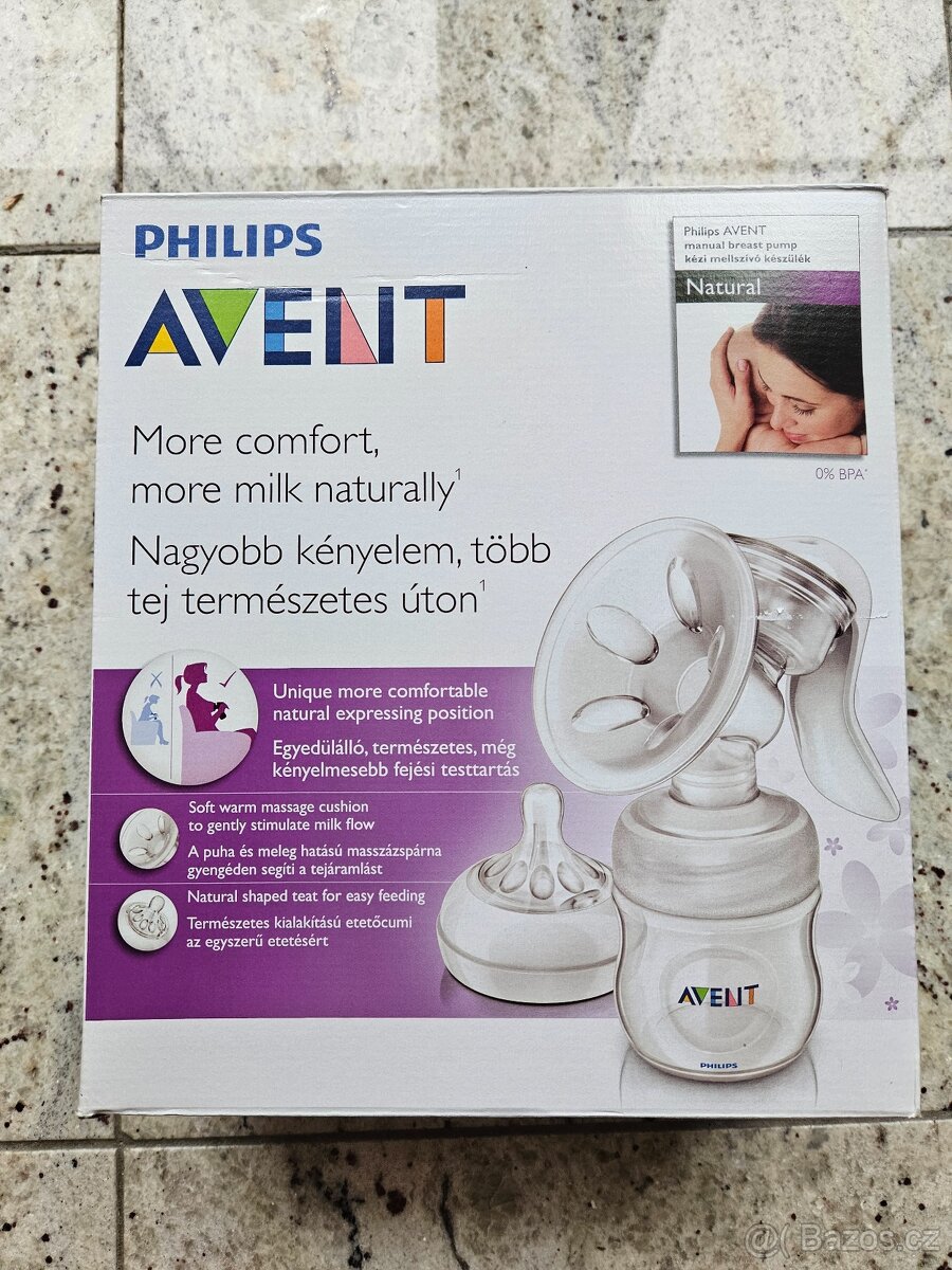 Manuální odsávačka mateřského mléka Avent
