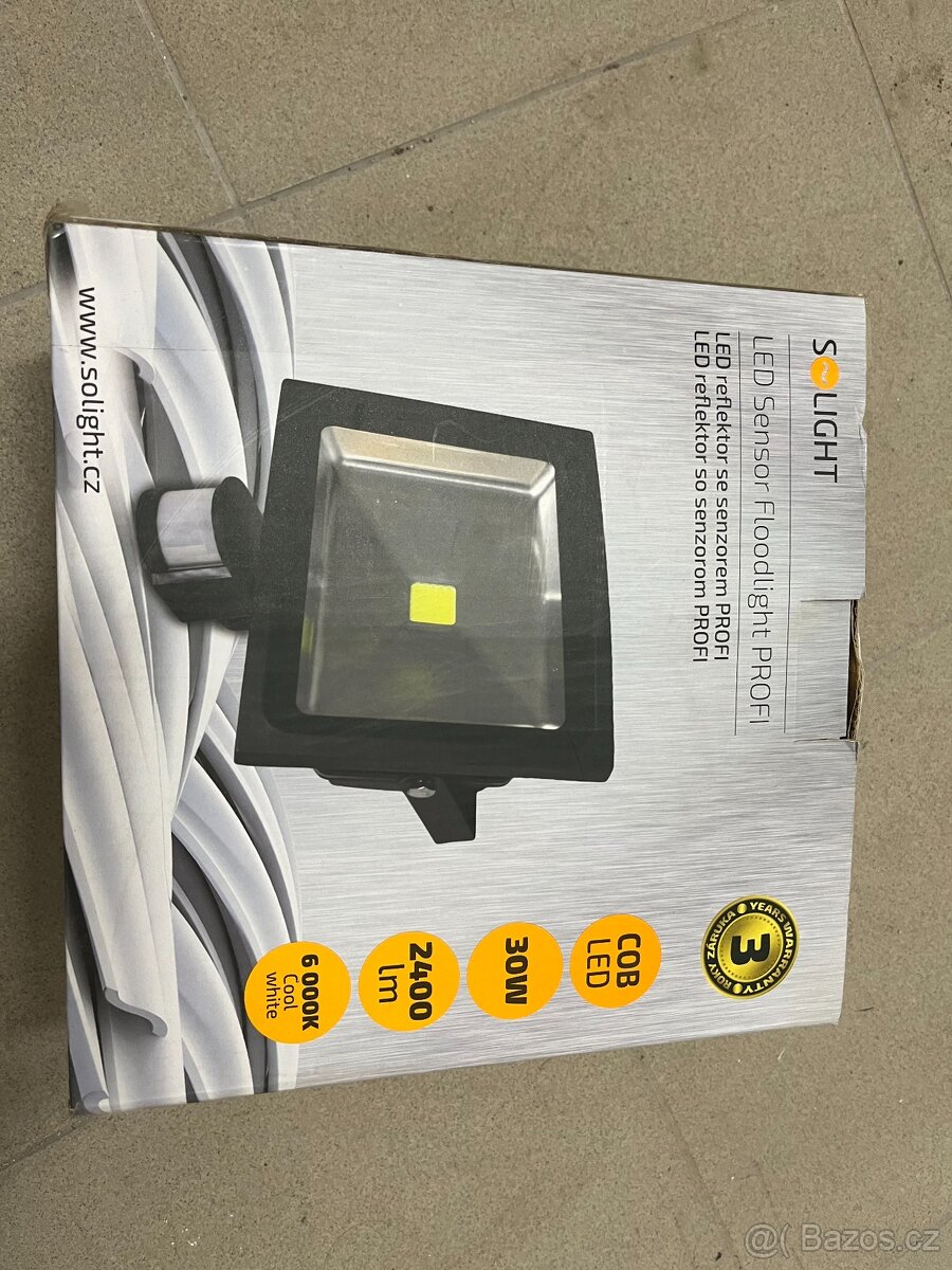 LED venkovní reflektor, 30W, 2400lm, AC 230V