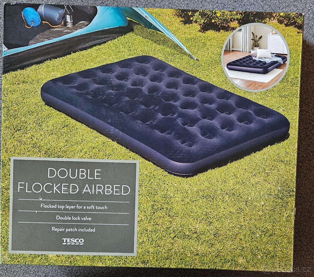 Nafukovací matrace Double flocked airbad