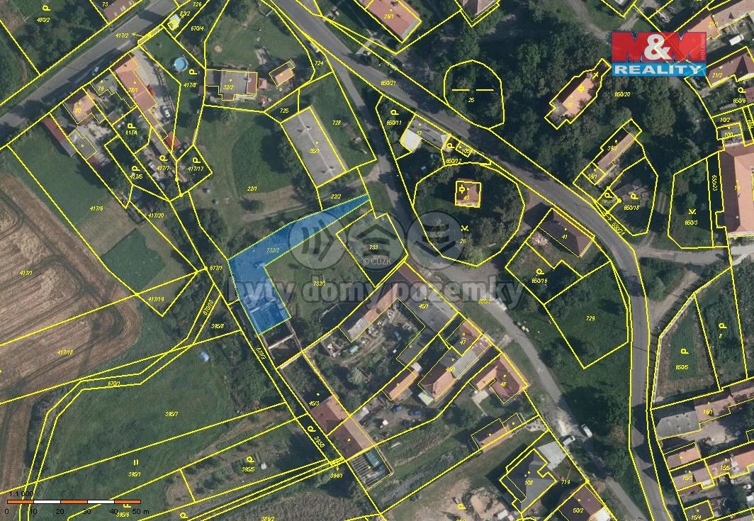 Prodej pozemku k bydlení, 699 m², Letov, Podbořany