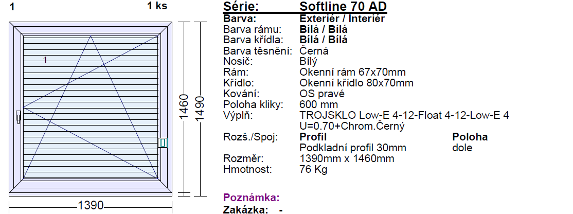 výprodej skladu plastové okno Veka 70