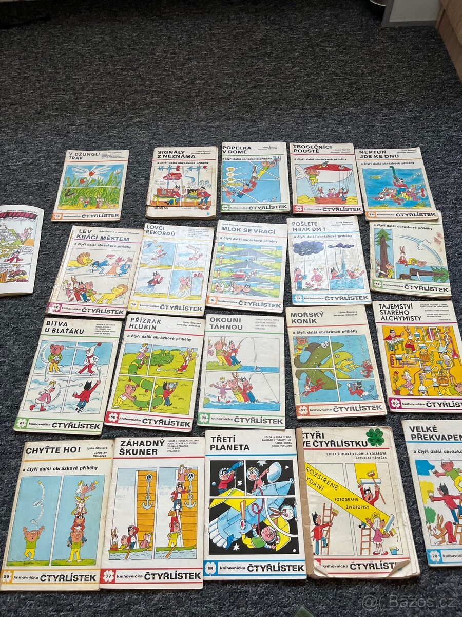 Staré komiksy čtyřlístků-21ks