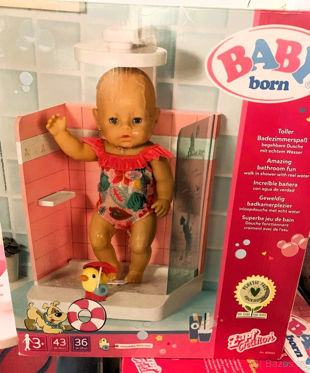 BABY born® Sprchový kout – interaktivní doplněk pro panenky